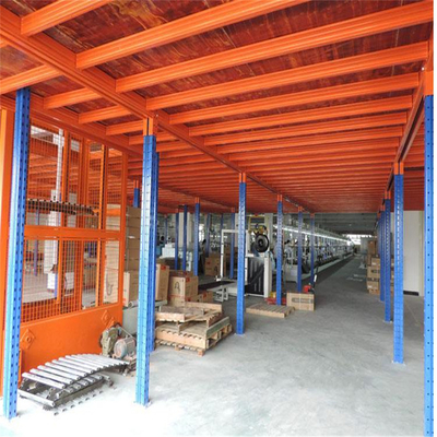 High Density Heavy Duty Mezzanine Racking System Multi Tier 300kg-1000kg/Sqm