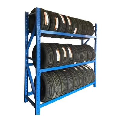 QF-stack Racking Customized Steel Tire Display Pallet Racks Shelves For Showroom