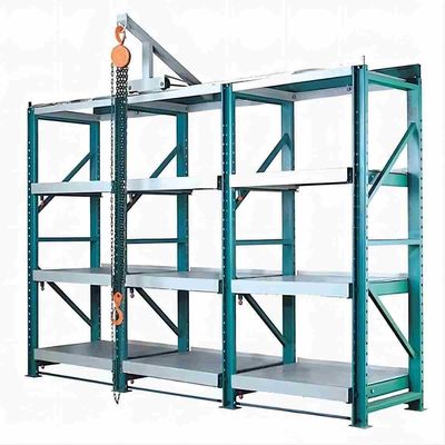 Powder Coated Adjustable Heavy Duty Mold Rack For Mould Warehouse Q235 Steel 3100*600*2000
