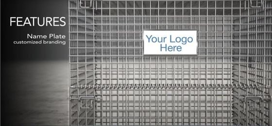 Manufacture Supply Collapsible Metal Wire Mesh Storage Cage For Customized Height 0-5m
