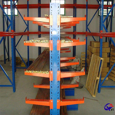 Industrial Cantilever Warehouse Racking , H Beam Cantilever Rack Single double sided