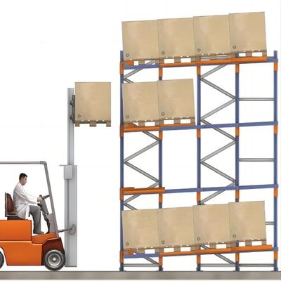 Gepersonaliseerd Push Back Rack-systeem voor zware opslagpakketten Bruto gewicht 60.000 kg