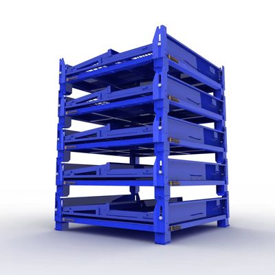 100-1500 kg capaciteit Stapelbare stalen palletrekkooien voor duurzame opslag