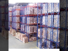 Zware dubbel diep pallet rek systeem aangepaste kleuren gewichtscapaciteit