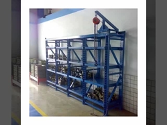 Verstelbaar met poeder bekleed schimmelrek systeem met 2-5 lagen in blauw